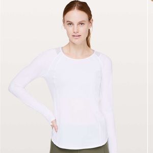 NWT Lululemon Sculpt Long Sleeve, Size 10, White